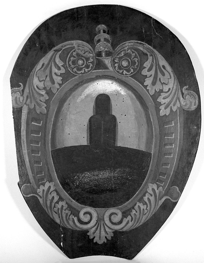 stemma gentilizio (dipinto, elemento d'insieme) - ambito senese (secc. XIX/ XX)