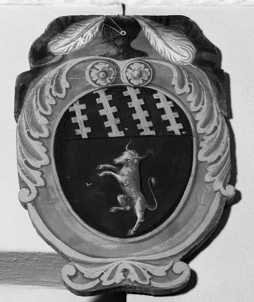 stemma gentilizio della famiglia Tarugi (dipinto, elemento d'insieme) - ambito senese (sec. XX)