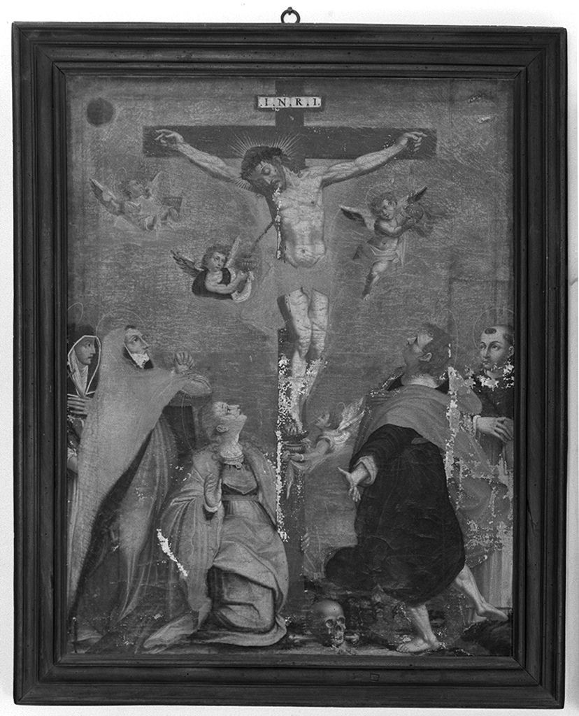 Cristo crocifisso con Santi (dipinto) - ambito toscano (prima metà sec. XVII)