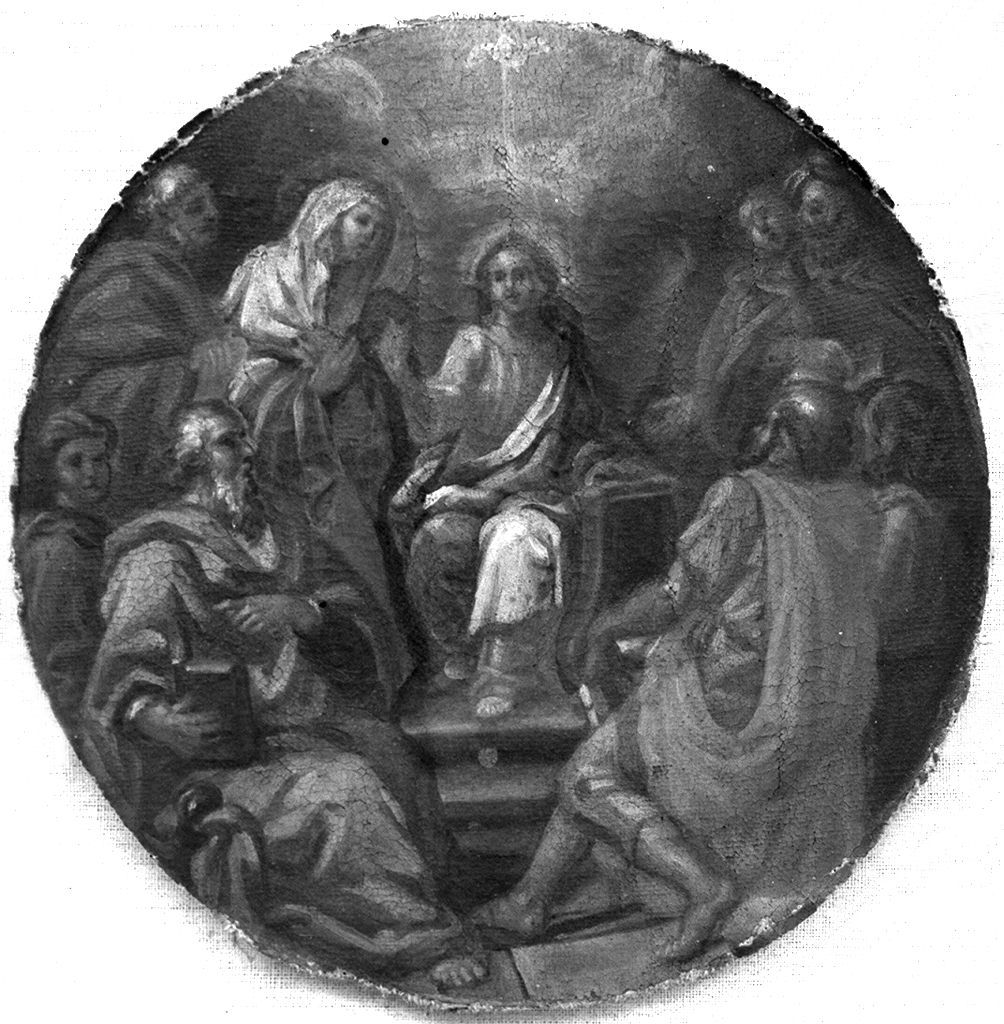 disputa di Gesù con i dottori nel tempio (dipinto) - ambito toscano (prima metà sec. XVIII)