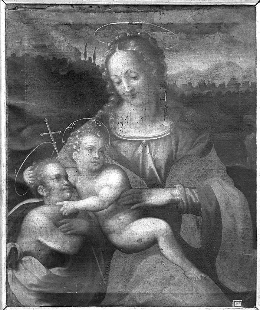 Madonna con Bambino e San Giovannino (dipinto) - ambito toscano (seconda metà sec. XVI)