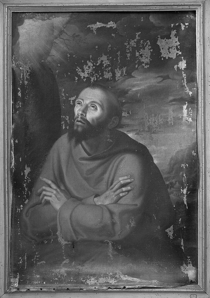 San Francesco d'Assisi in preghiera (dipinto) - ambito toscano (sec. XVII)