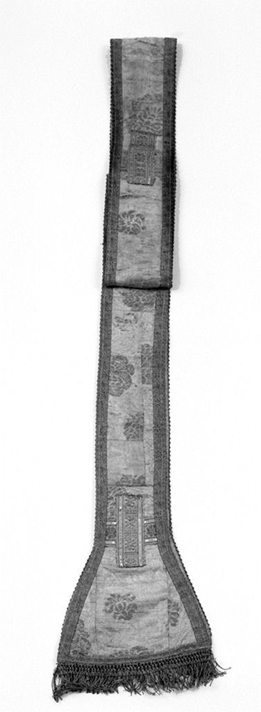 motivo decorativo floreale (stola, elemento d'insieme) - manifattura italiana (seconda metà sec. XVII)