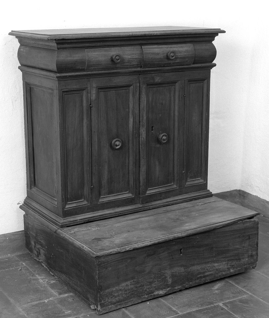 inginocchiatoio - bottega italiana (sec. XVII)