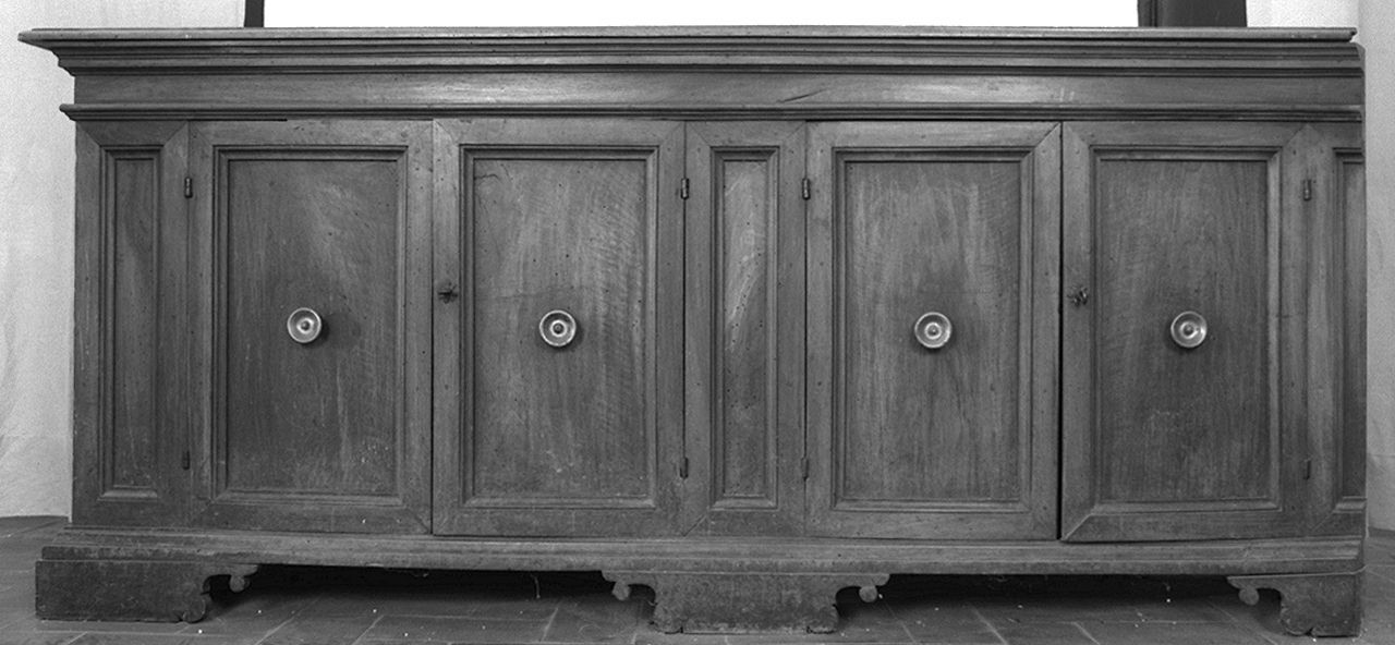 credenza - bottega italiana (seconda metà sec. XVII)