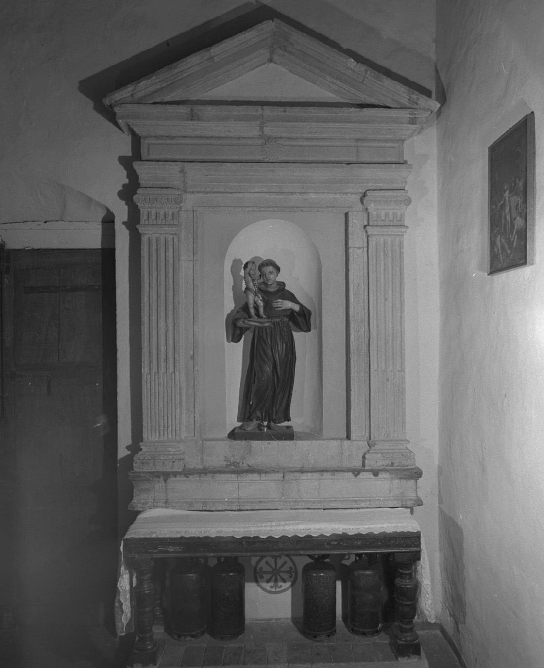 mostra d'altare, elemento d'insieme - bottega toscana (secc. XV/ XVI)