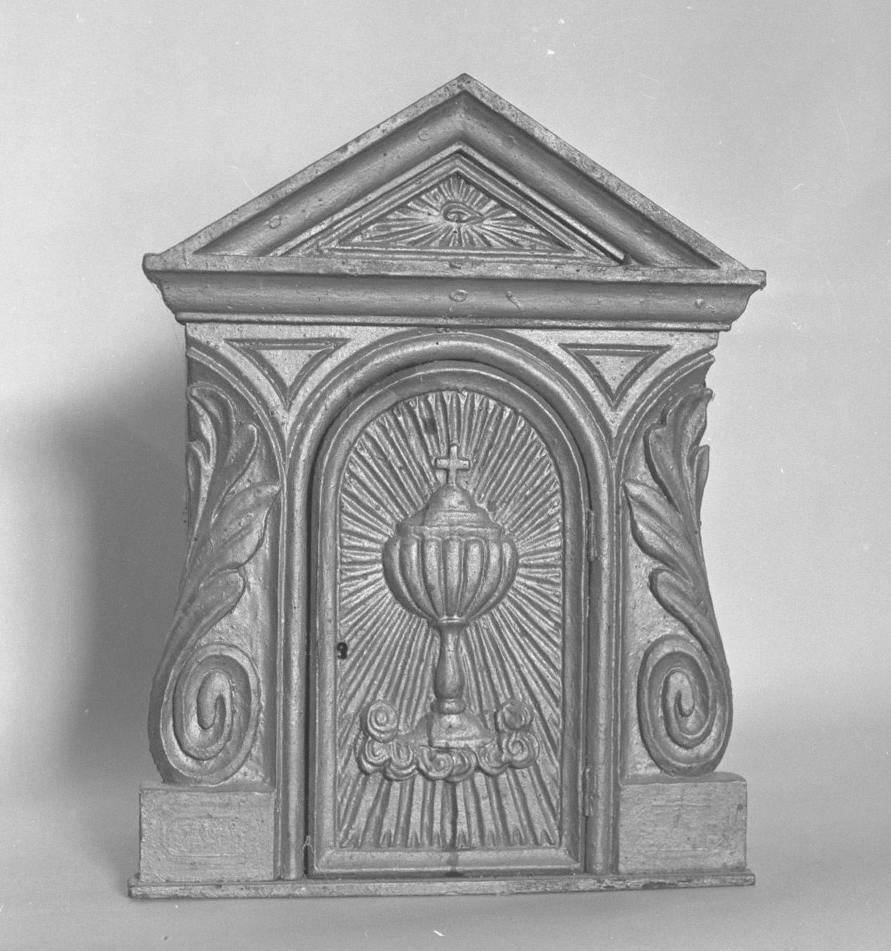 tabernacolo - a frontale architettonico - bottega toscana (sec. XIX)