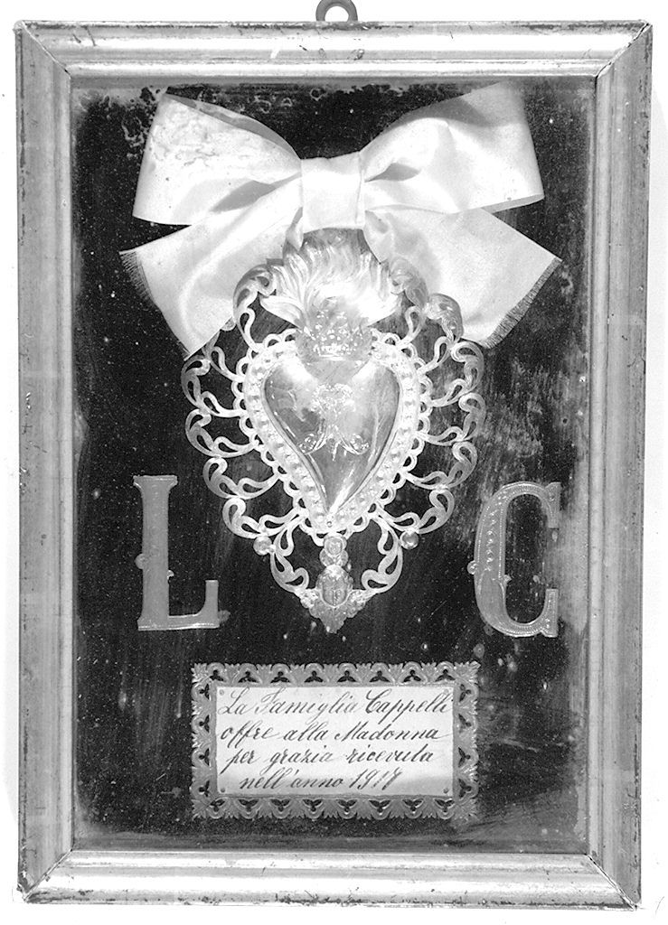 Sacro Cuore di Maria (ex voto) - produzione toscana (sec. XX)
