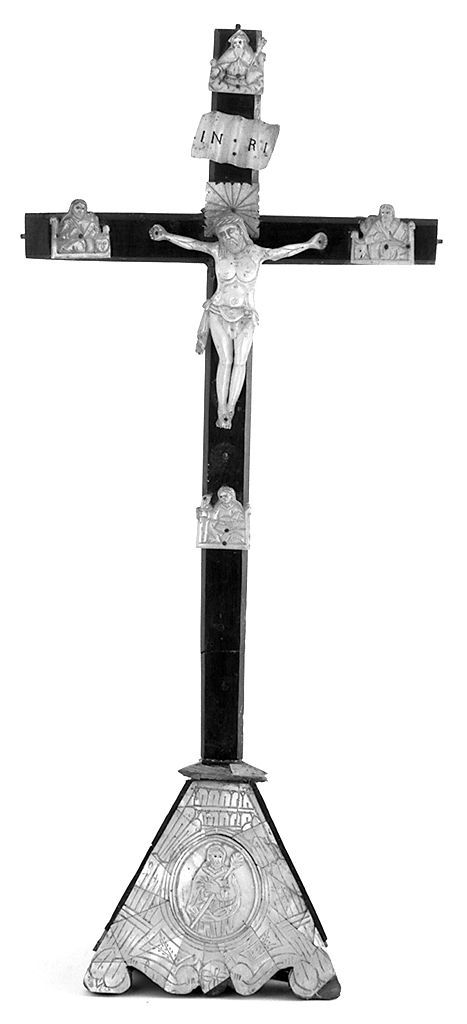 Cristo crocifisso (croce da tavolo) - bottega toscana (sec. XVIII)