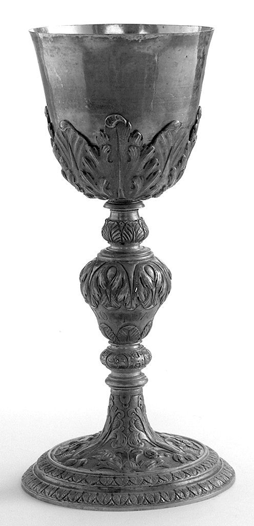 motivi decorativi vegetali (calice) - bottega senese (sec. XVII)