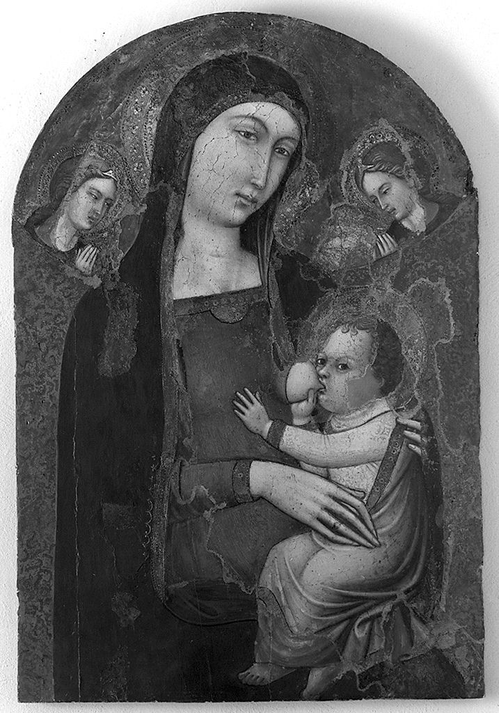 Madonna con Bambino e angeli (dipinto, elemento d'insieme) di Luca di Tommè (sec. XIV)