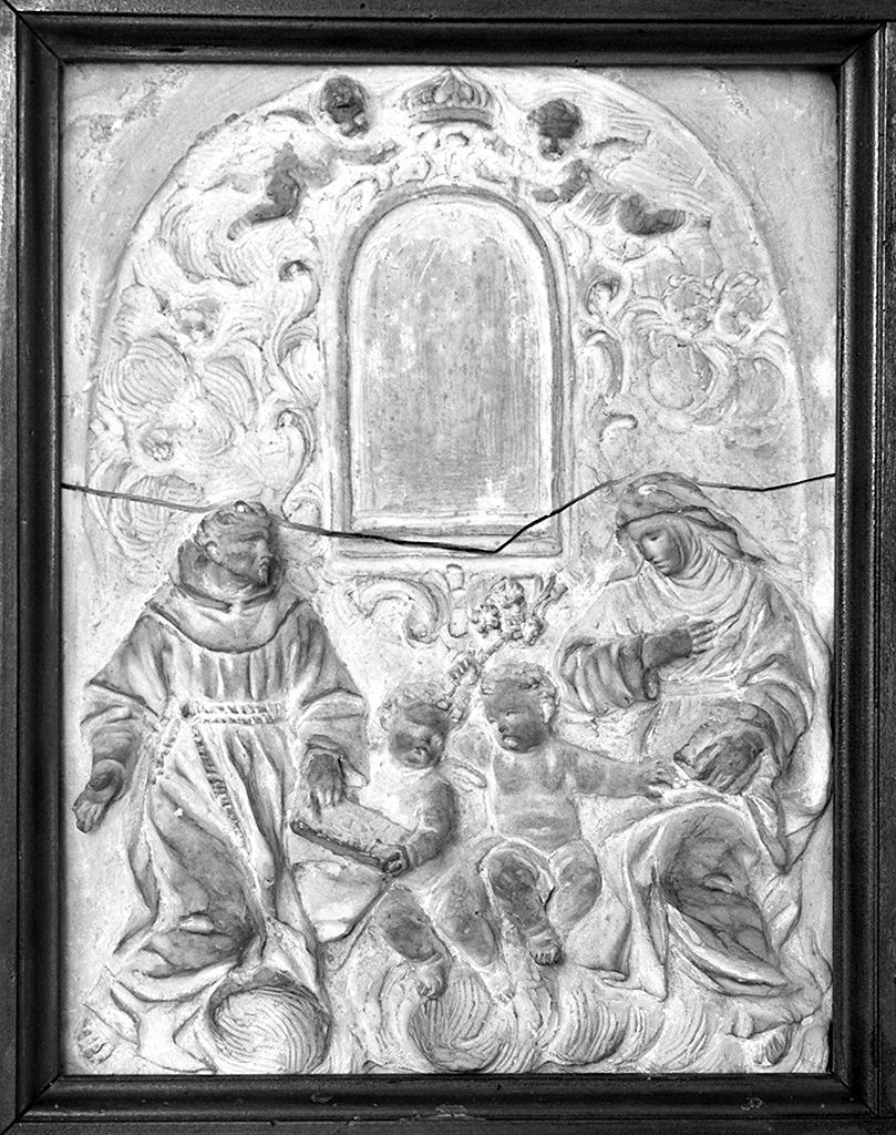 San Bernardino e Santa Caterina da Siena (rilievo) - ambito senese (sec. XVIII)
