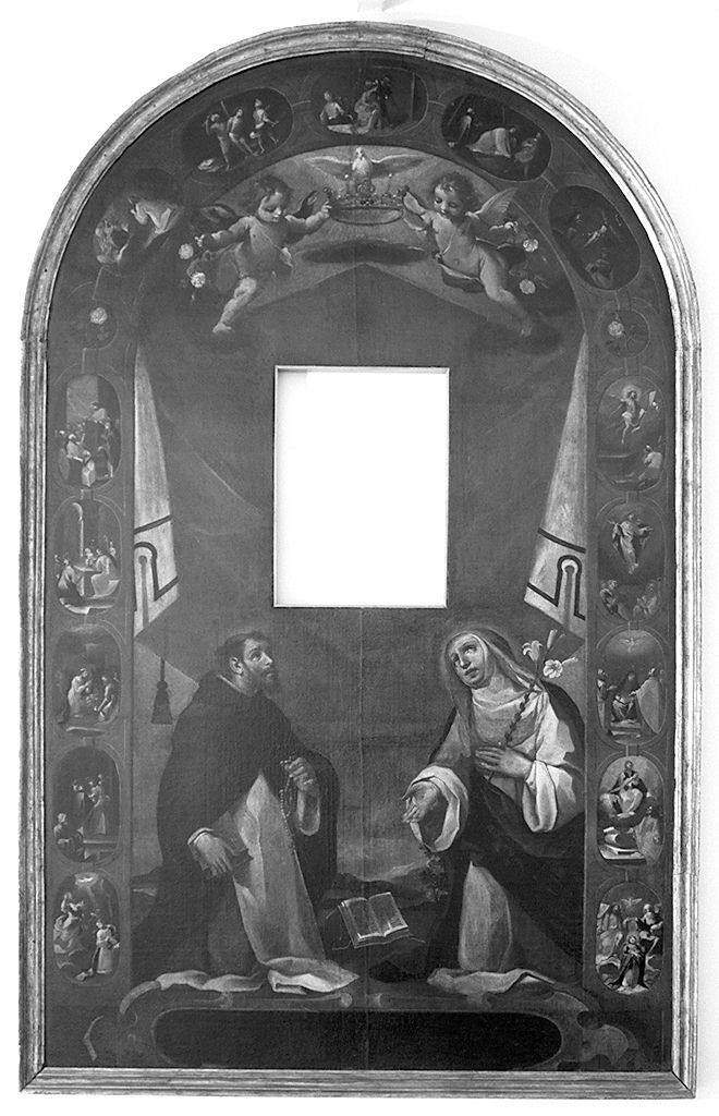 Santa Caterina da Siena e San Domenico (dipinto) di Volpi Stefano (sec. XVII)