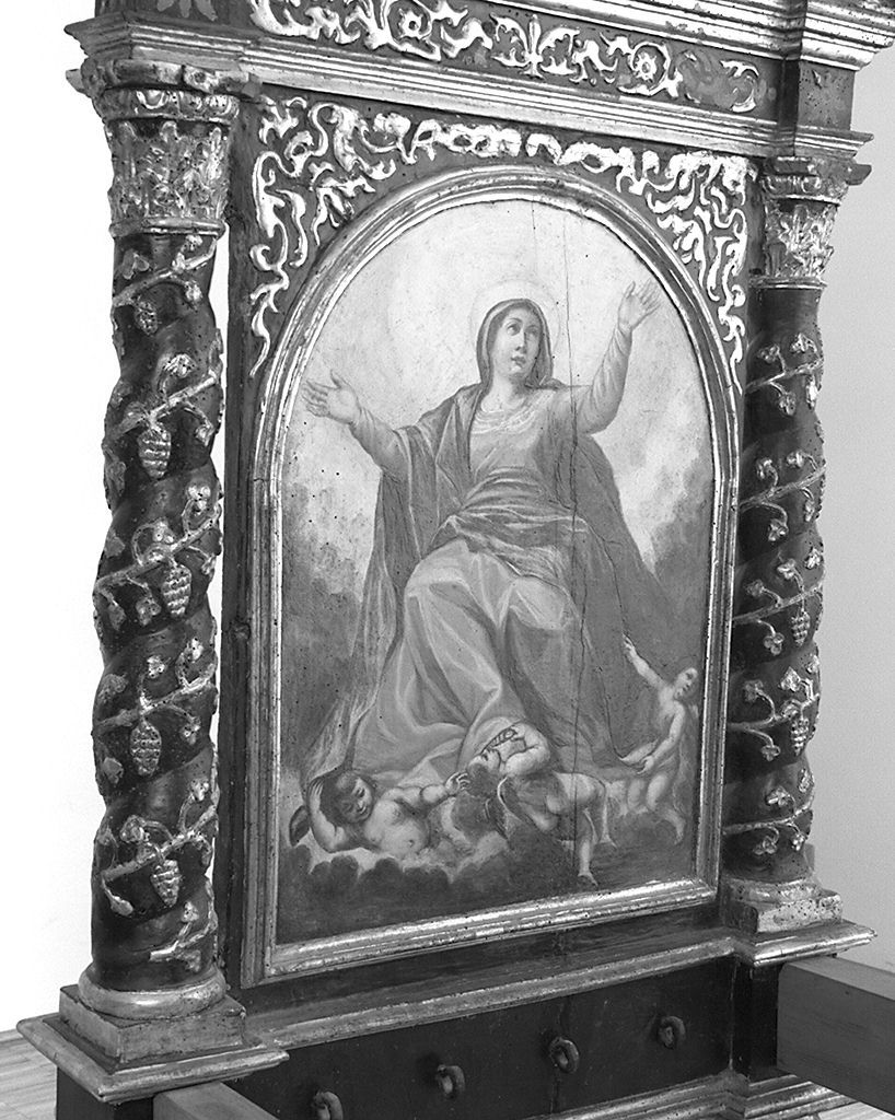 San Giuseppe (testiera di cataletto, elemento d'insieme) - ambito senese, bottega senese (prima metà sec. XVII)