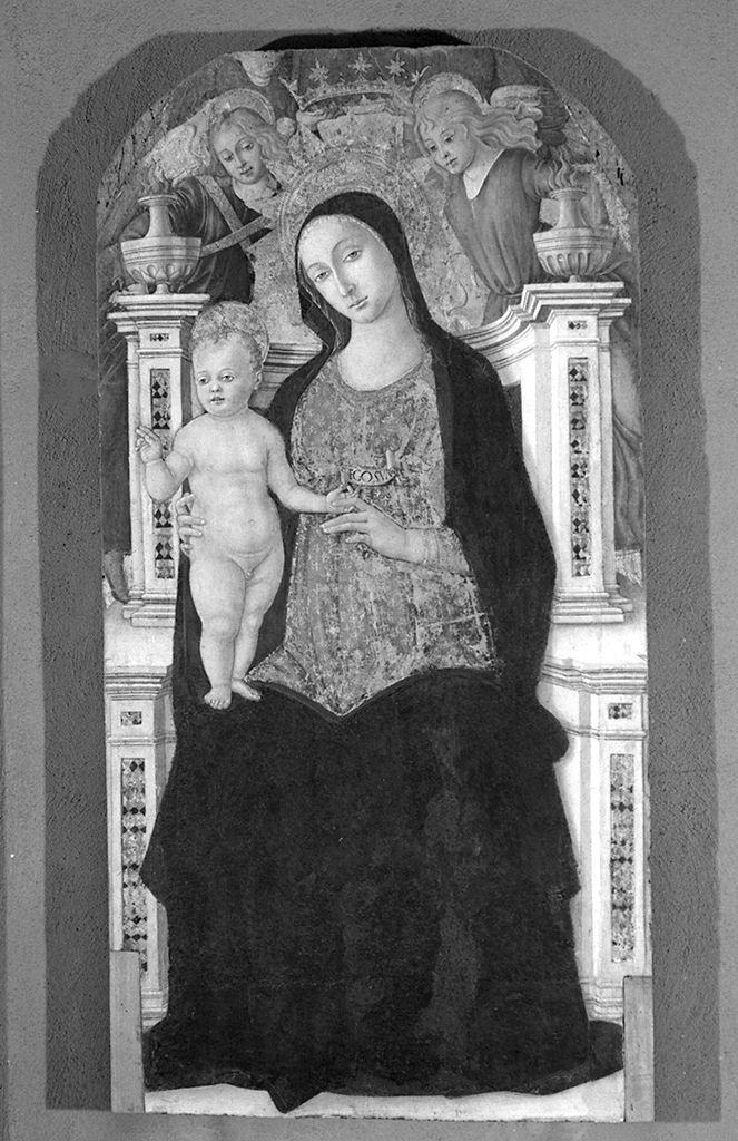 Madonna con Bambino e angeli (dipinto) di Matteo di Giovanni di Bartolo (sec. XV)