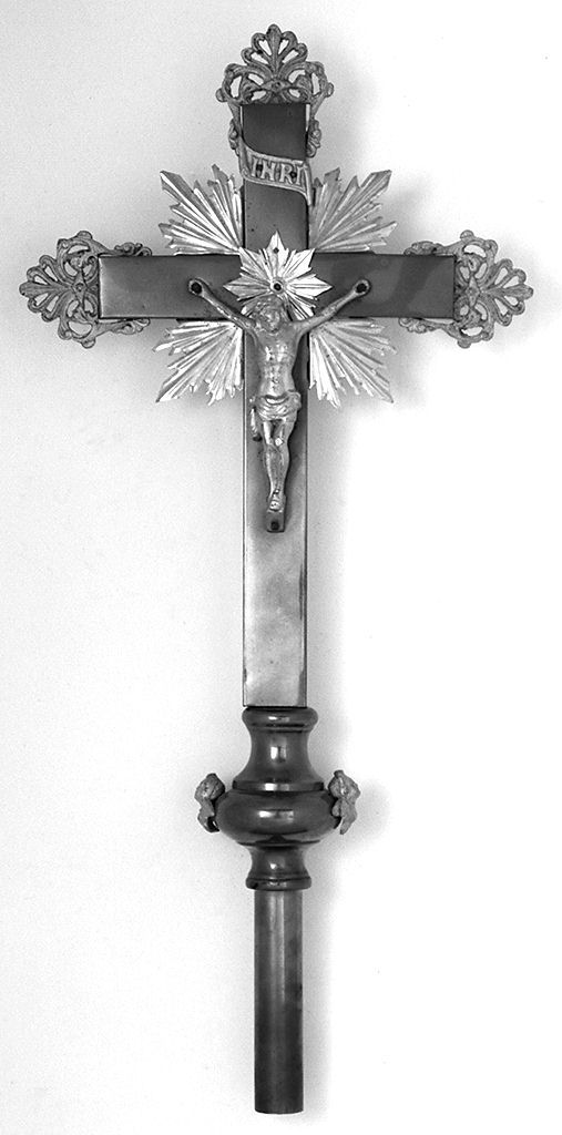 Cristo crocifisso (croce processionale) - bottega toscana (sec. XIX)