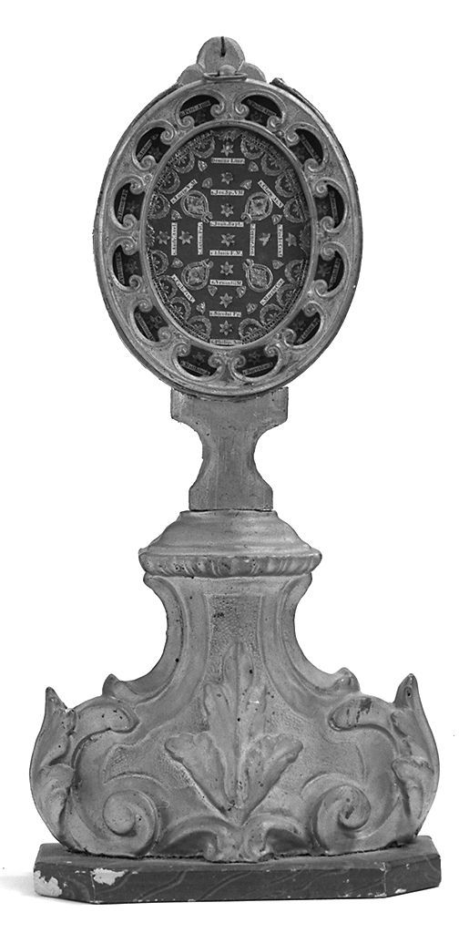 motivi decorativi vegetali (reliquiario - a ostensorio) - bottega toscana (sec. XVIII)