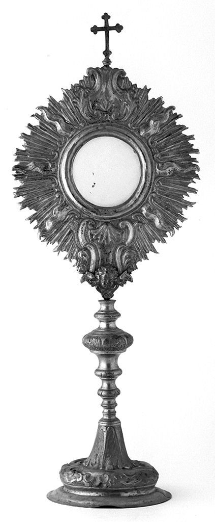 ostensorio - a raggiera - bottega toscana (secc. XVII/ XVIII)