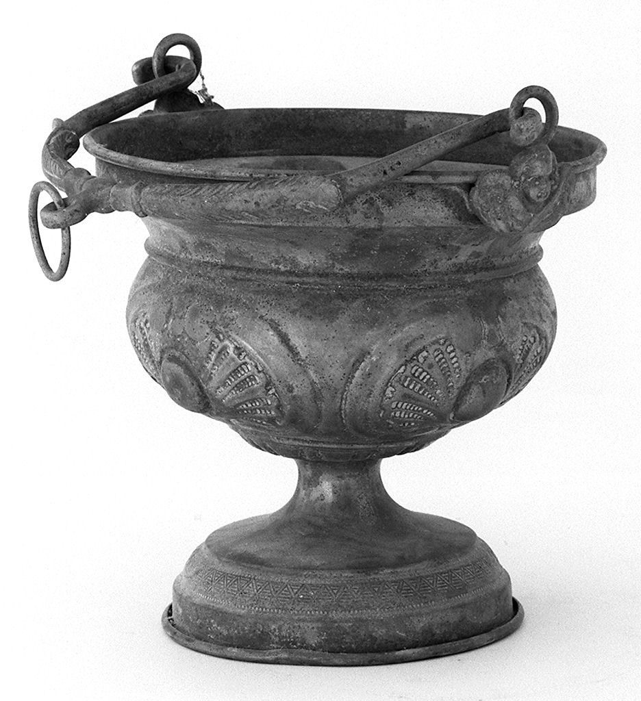 secchiello per l'acqua benedetta - bottega toscana (sec. XIX)