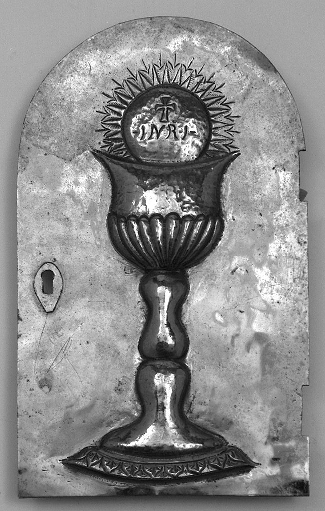 calice eucaristico (sportello di tabernacolo, elemento d'insieme) - bottega toscana (secc. XIX/ XX)