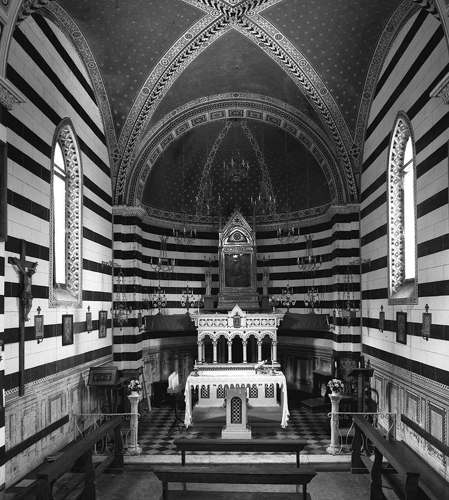 motivi decorativi geometrici (decorazione pittorica, complesso decorativo) - ambito senese (sec. XX)