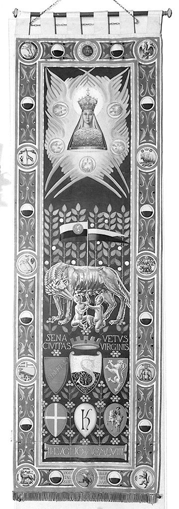 Madonna di Provenzano (palio) di Rofi Dino (sec. XX)