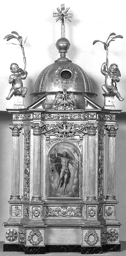 tabernacolo - a frontale architettonico di Rosi Eustaquio (sec. XIX)