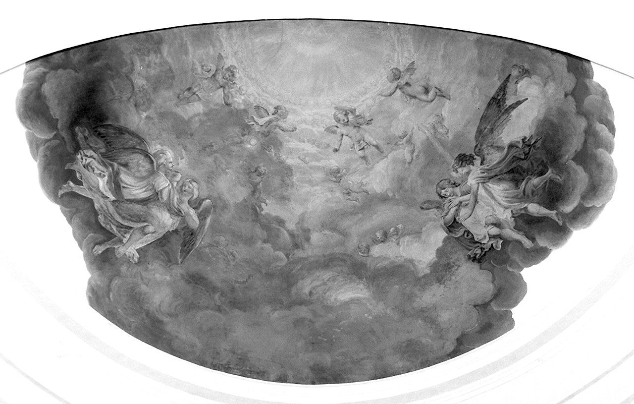 gloria di angeli (dipinto, elemento d'insieme) di Dei Vincenzo (sec. XIX)