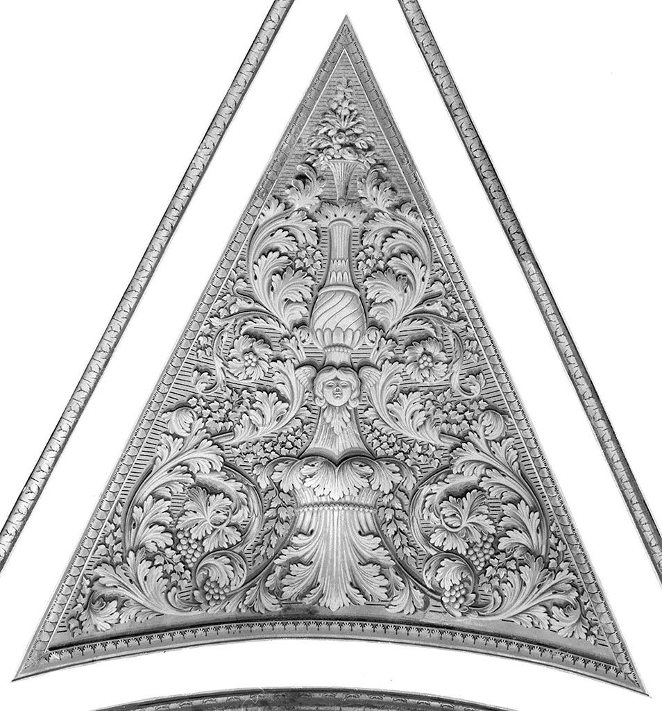 motivi decorativi a grottesche (dipinto, elemento d'insieme) di Dei Vincenzo (sec. XIX)