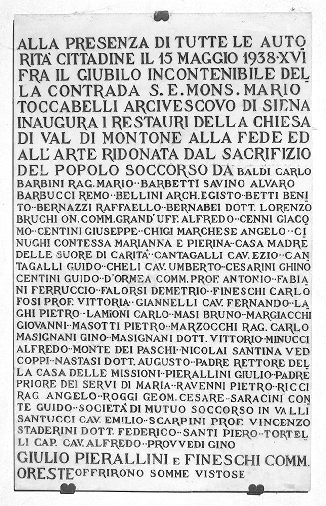 lapide - bottega senese (sec. XX)