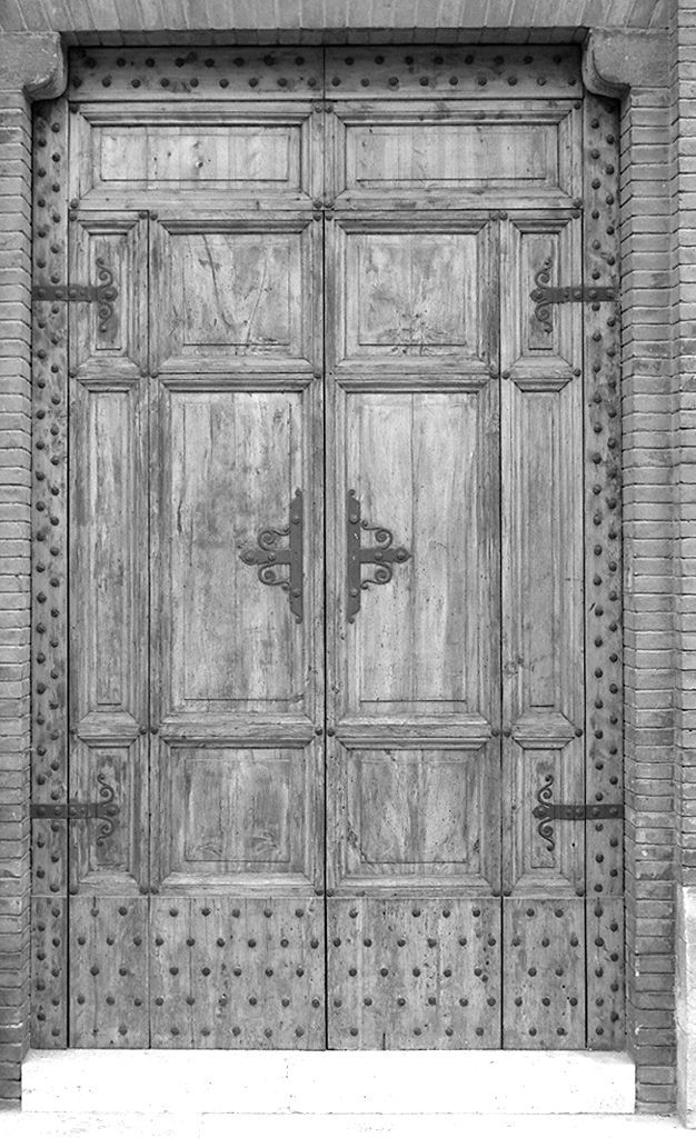 porta - a due battenti - bottega senese (sec. XIX)