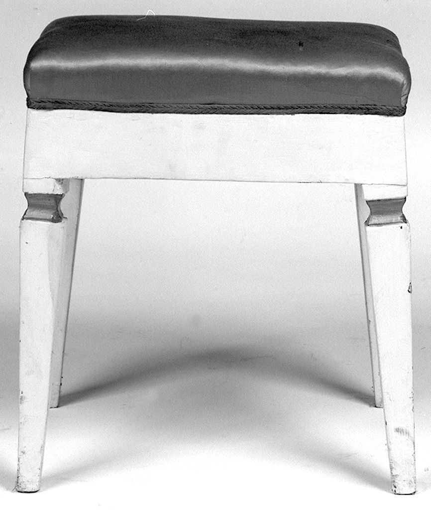 sgabello, elemento d'insieme - bottega senese (sec. XIX)