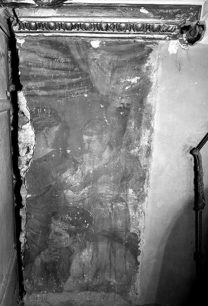 episodio della vita di San Gaetano da Thiene (dipinto, frammento) di Nasini Giuseppe Nicola, Nasini Apollonio (sec. XVIII)