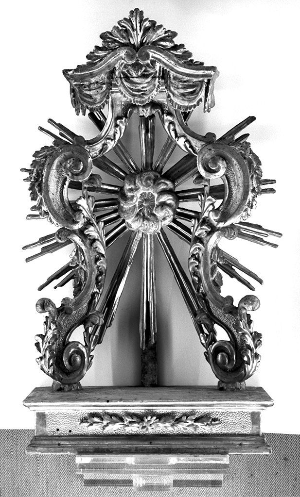 tronetto per esposizione eucaristica - bottega senese (secc. XVIII/ XIX)