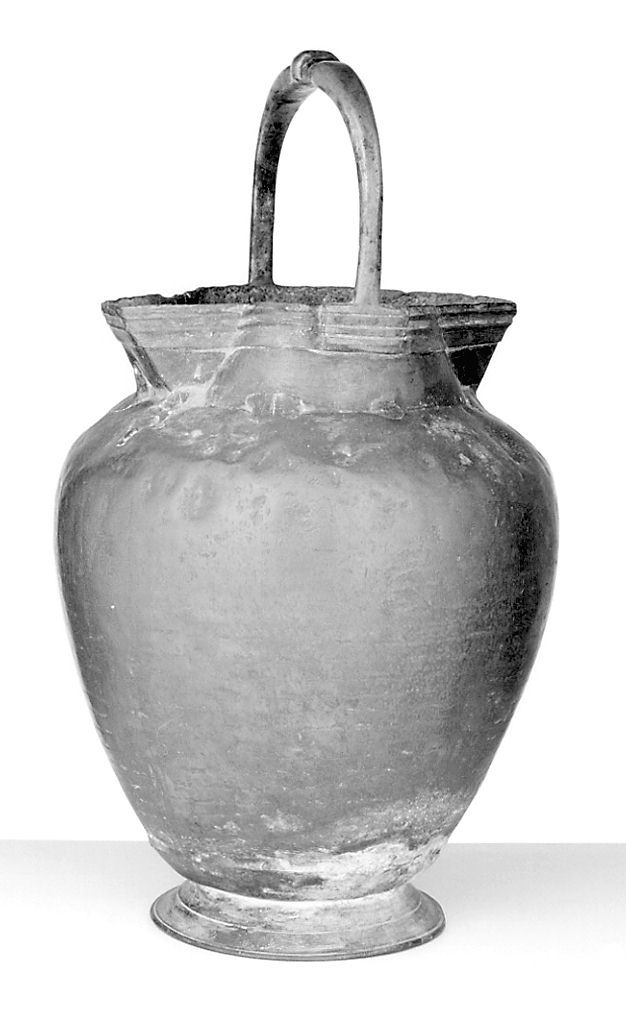 brocca, serie - bottega senese (metà sec. XVIII)