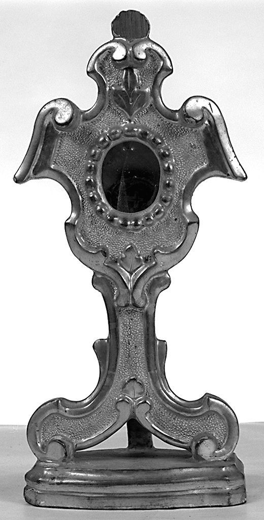 reliquiario - a ostensorio - bottega senese (primo quarto sec. XIX)