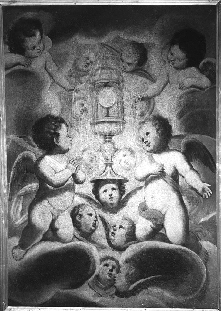 angeli e cherubini (dipinto) - ambito senese (seconda metà sec. XVII)