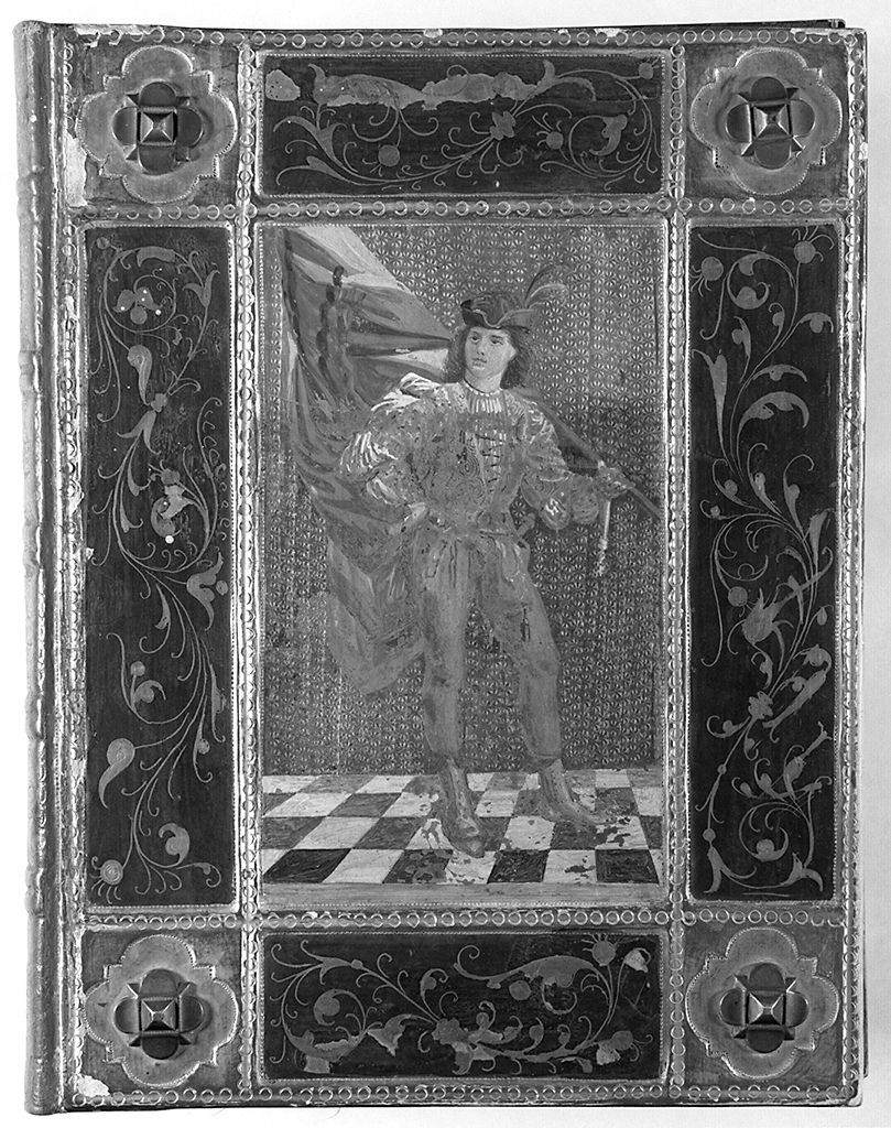 stemma della contrada della Chiocciola (coperta di libro) di Franchi Alessandro (secc. XIX/ XX)