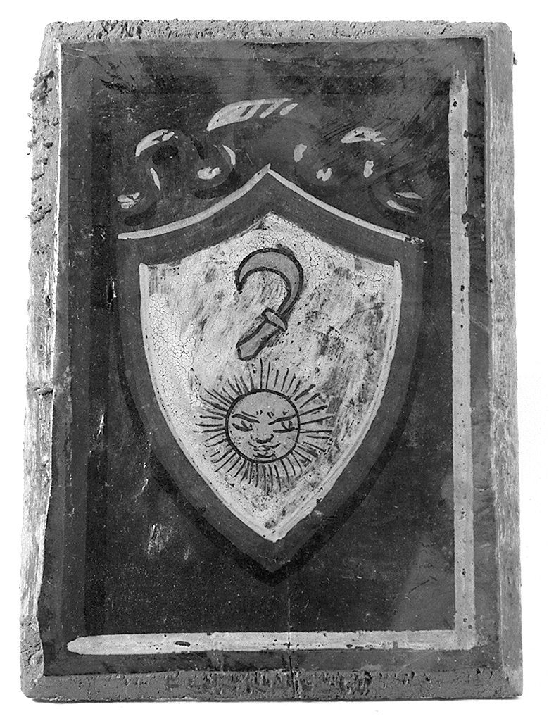 stemma gentilizio della famiglia Ferraccio (dipinto, elemento d'insieme) - ambito senese (prima metà sec. XX)