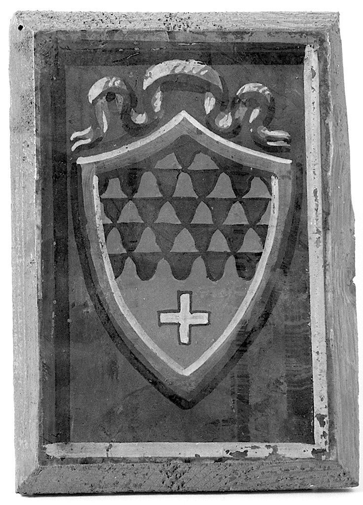 stemma gentilizio della famiglia Bruttini (dipinto, elemento d'insieme) - ambito senese (prima metà sec. XX)