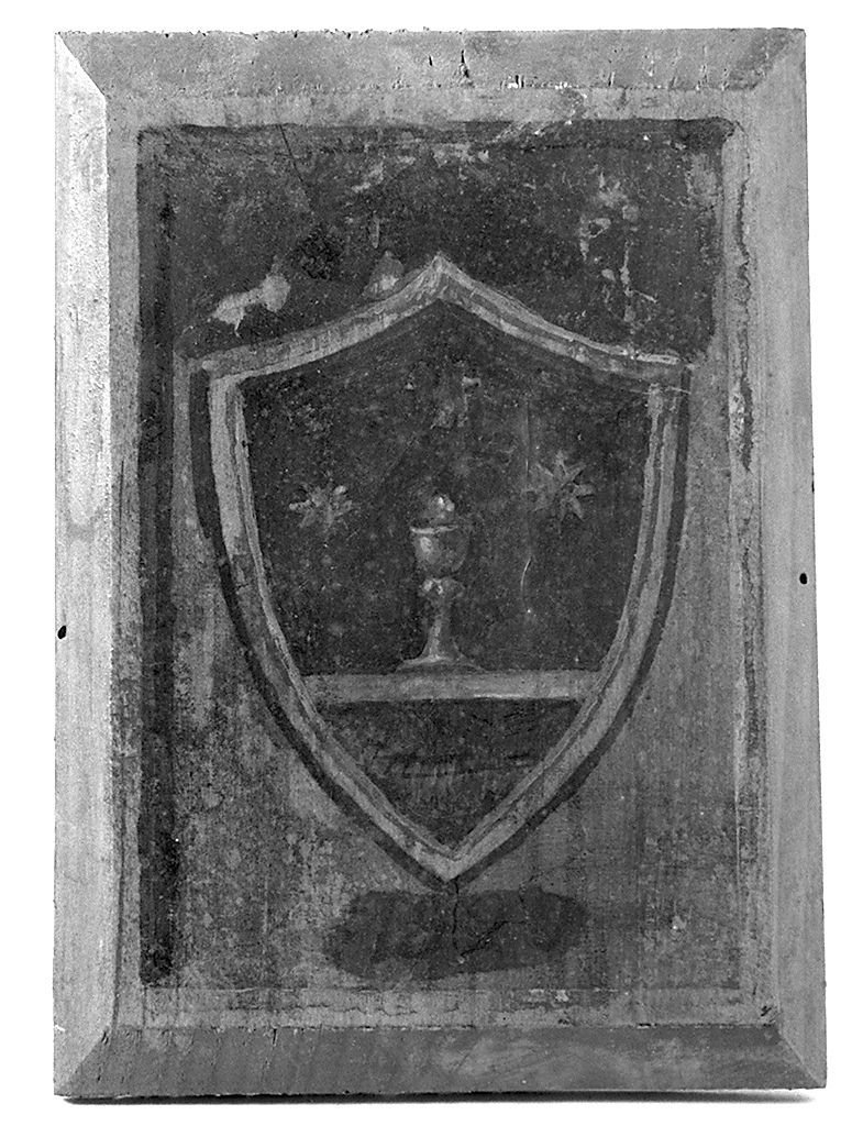 stemma gentilizio della famiglia Camilletti (dipinto, elemento d'insieme) - ambito senese (prima metà sec. XX)