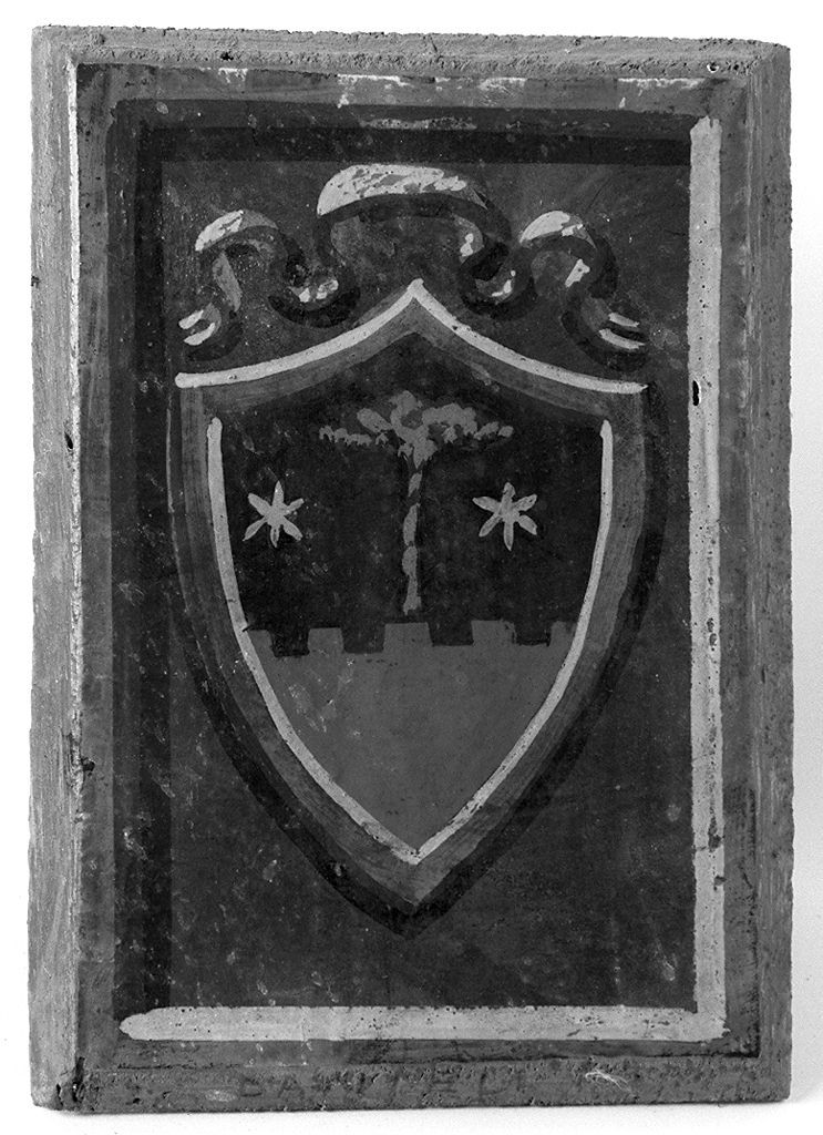 stemma gentilizio (dipinto, elemento d'insieme) - ambito senese (prima metà sec. XX)