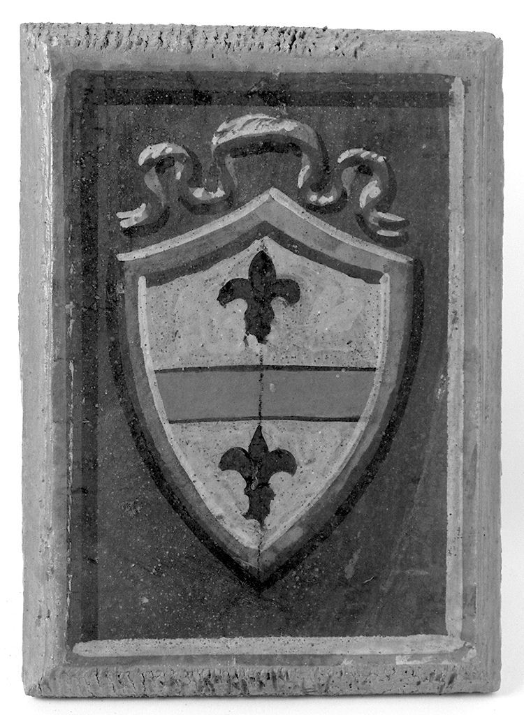 stemma gentilizio della famiglia Danielli (dipinto, elemento d'insieme) - ambito senese (prima metà sec. XX)