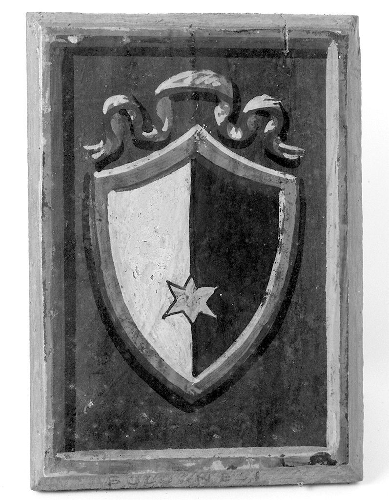 stemma gentilizio della famiglia Bolognesi (dipinto, elemento d'insieme) - ambito senese (prima metà sec. XX)