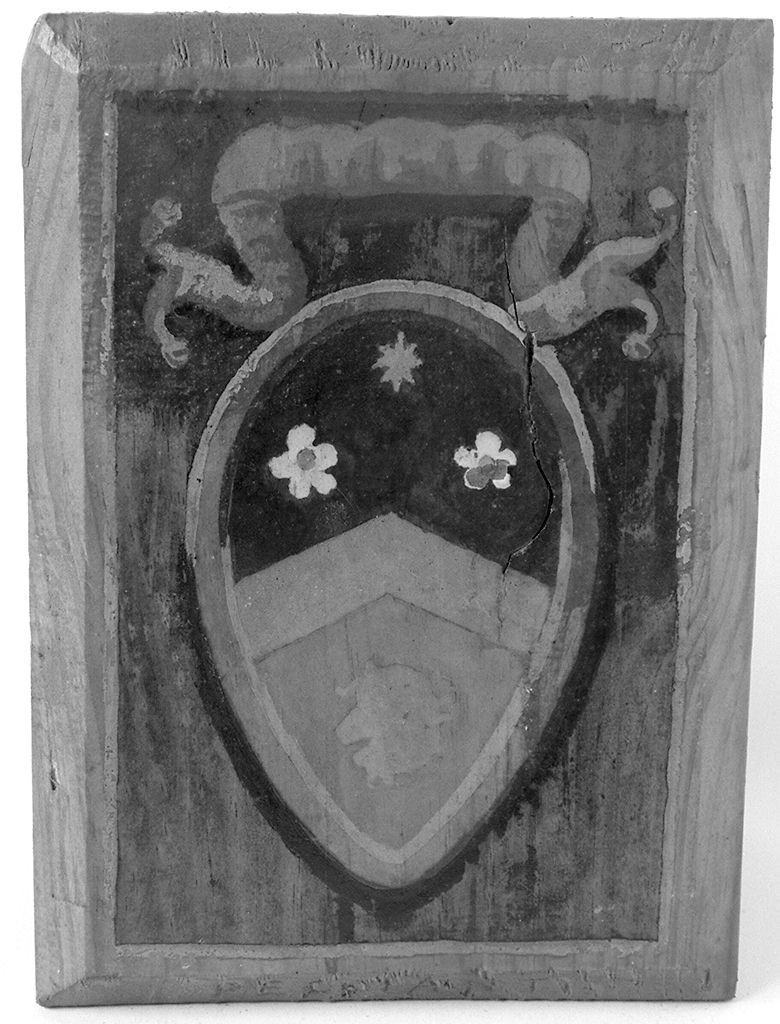 stemma gentilizio della famiglia Peccianti (dipinto, elemento d'insieme) - ambito senese (sec. XX)