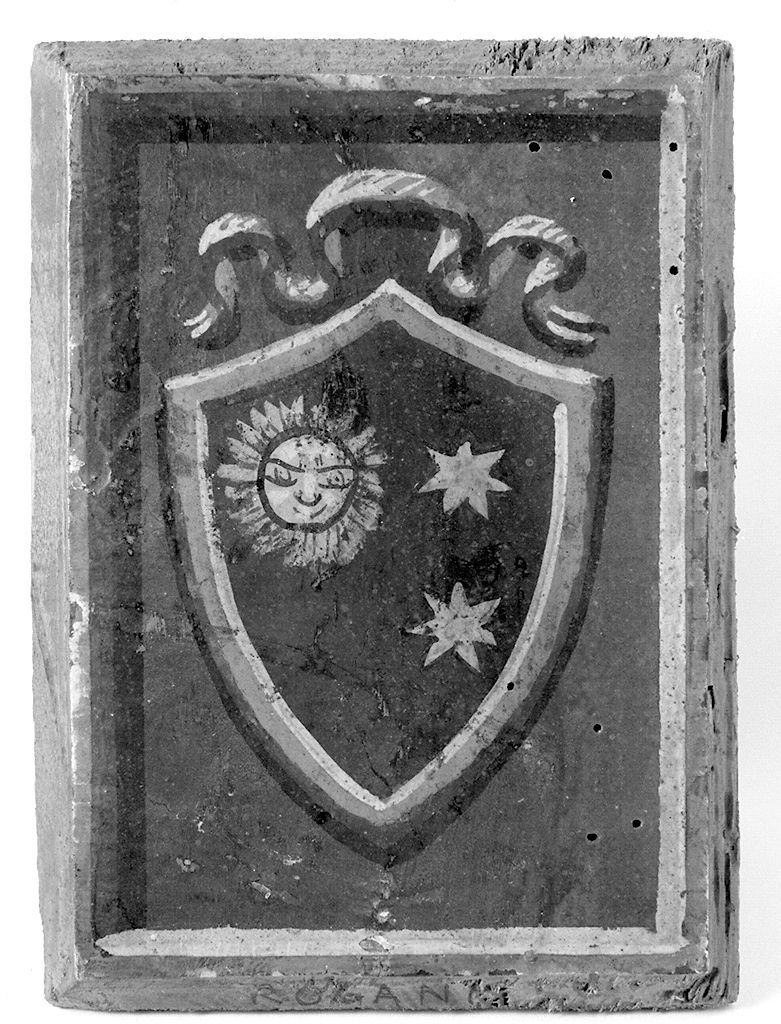 stemma gentilizio della famiglia Rogani (dipinto, elemento d'insieme) - ambito senese (prima metà sec. XX)
