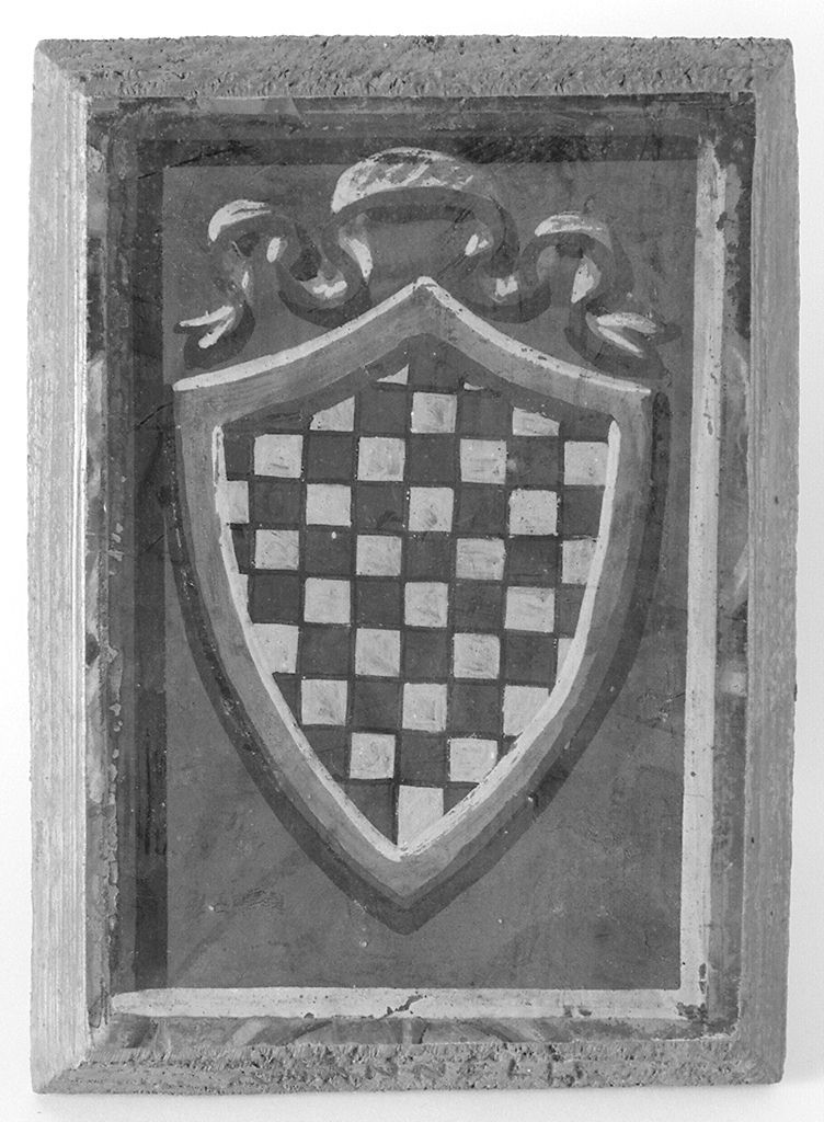 stemma gentilizio della famiglia Giannelli (dipinto, elemento d'insieme) - ambito senese (prima metà sec. XX)