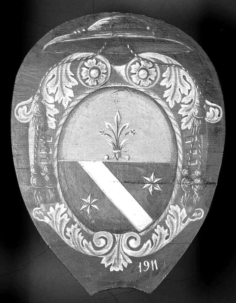 stemma gentilizio (dipinto) - ambito senese (sec. XX)