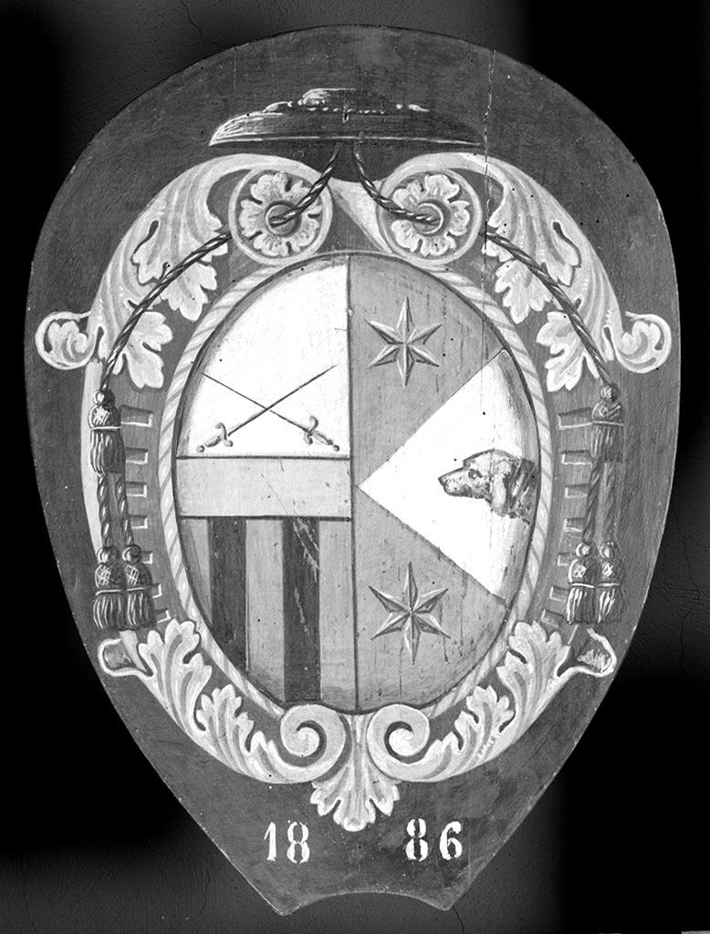 stemma gentilizio (dipinto) - ambito senese (sec. XIX)