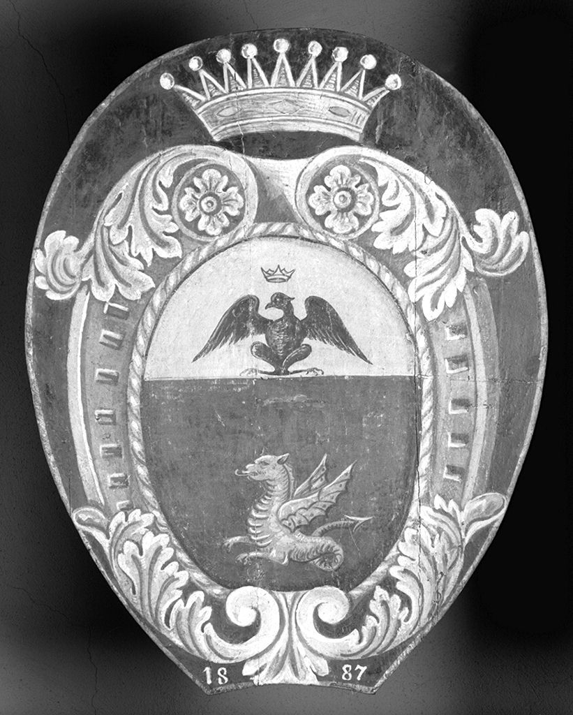 stemma gentilizio (dipinto) - ambito senese (sec. XIX)